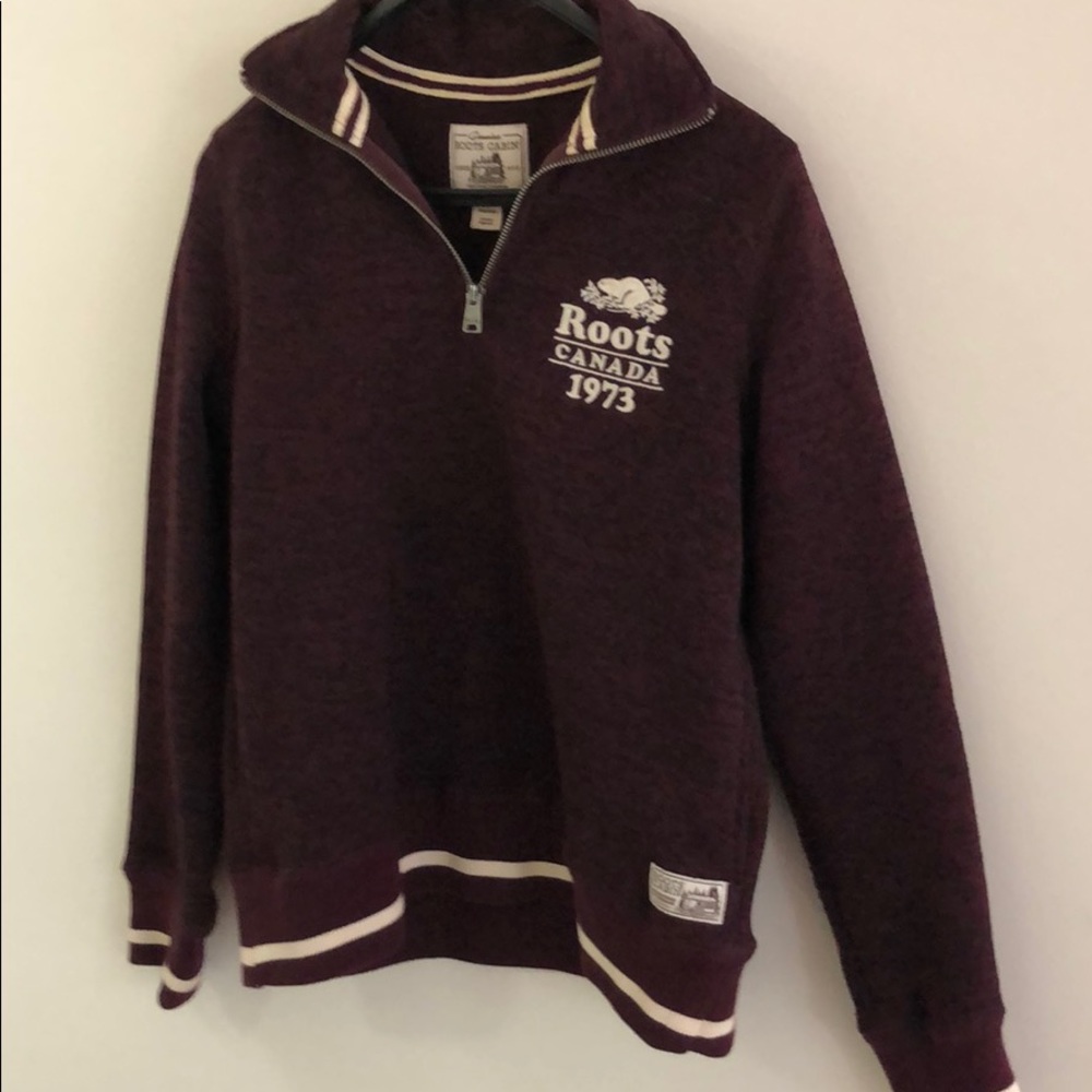 Roots Half Zip Cooper Cabin Pullover Sweater